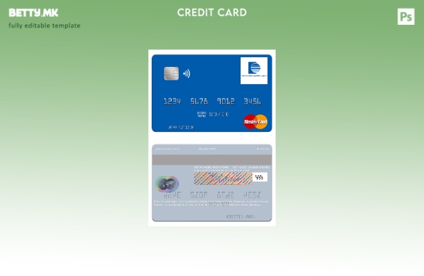 модерен стил Сенегал Шаблон за мастер картички на Меѓународната трговска банка